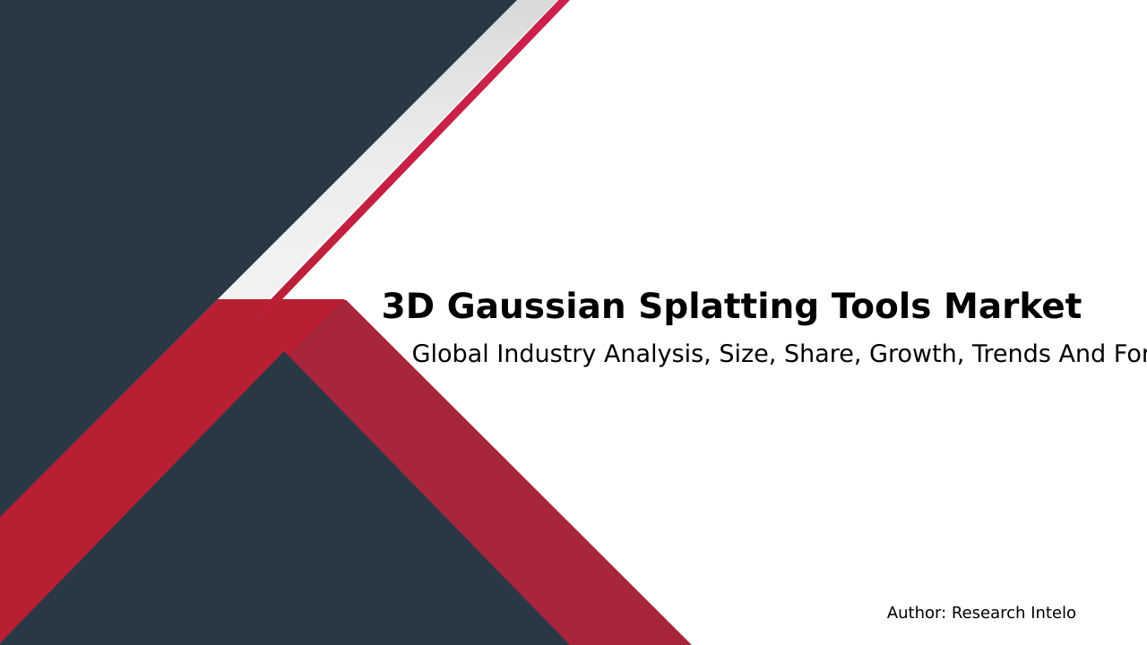 3D Gaussian Splatting Tools Market Research Report 2033